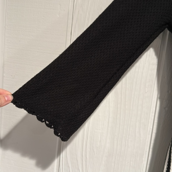 Calvin Klein Black /White Striped Midi Dress - Picture 2 of 7